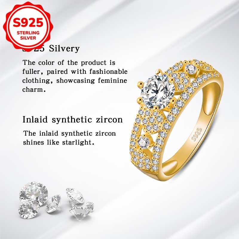 925 Sterling Silver Women's Statement Ring with Synthetic October Birthstone